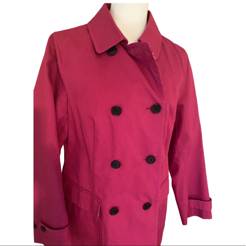Talbots Lightweight Double Breasted Jacket Size 10 - image 2